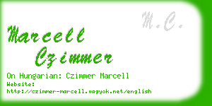 marcell czimmer business card